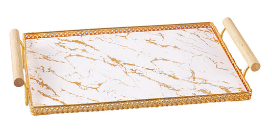 Royal Glass Serving Fancy Tray.